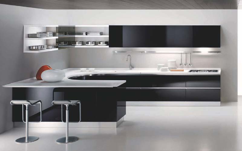 round white luxury kitchen