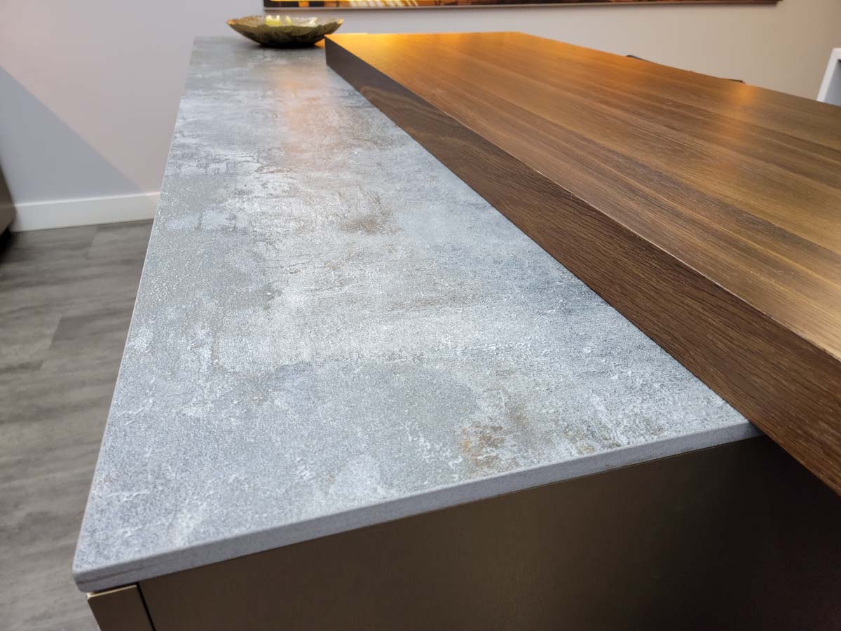 gray granite countertop