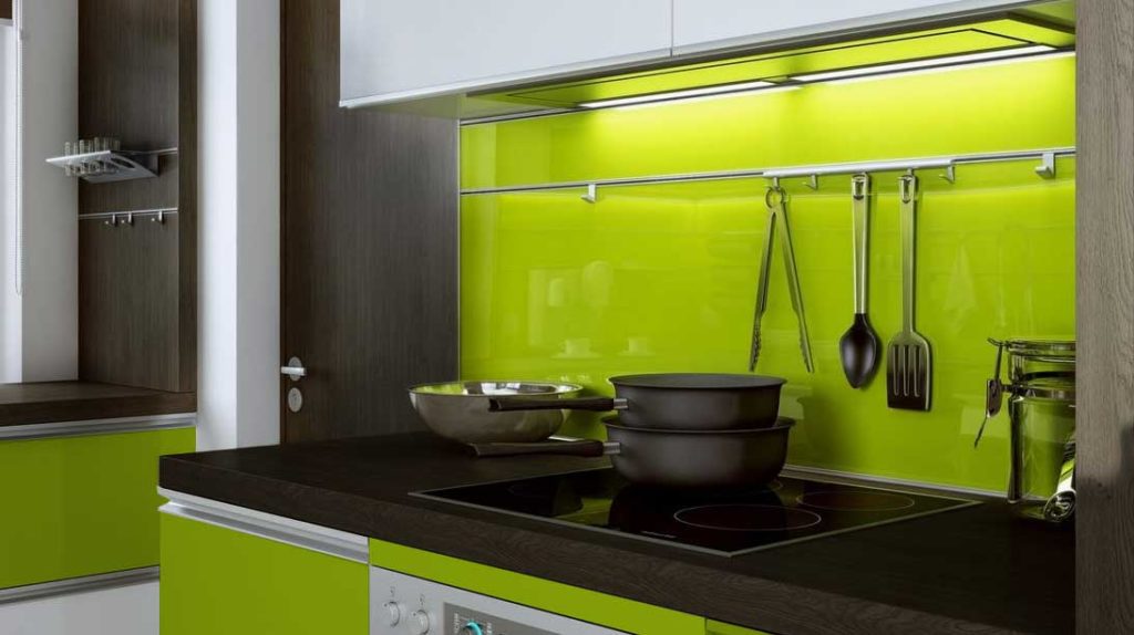 green cabinets dark countertop
