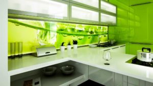 green kitchen design by baczewski