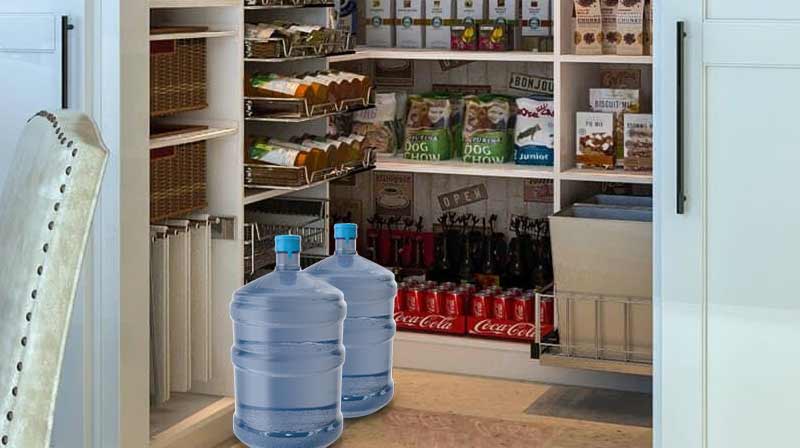 water storage in pantry